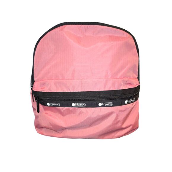 LeSportSac Mini Route Backpack Pink & Black Ripstop 11\